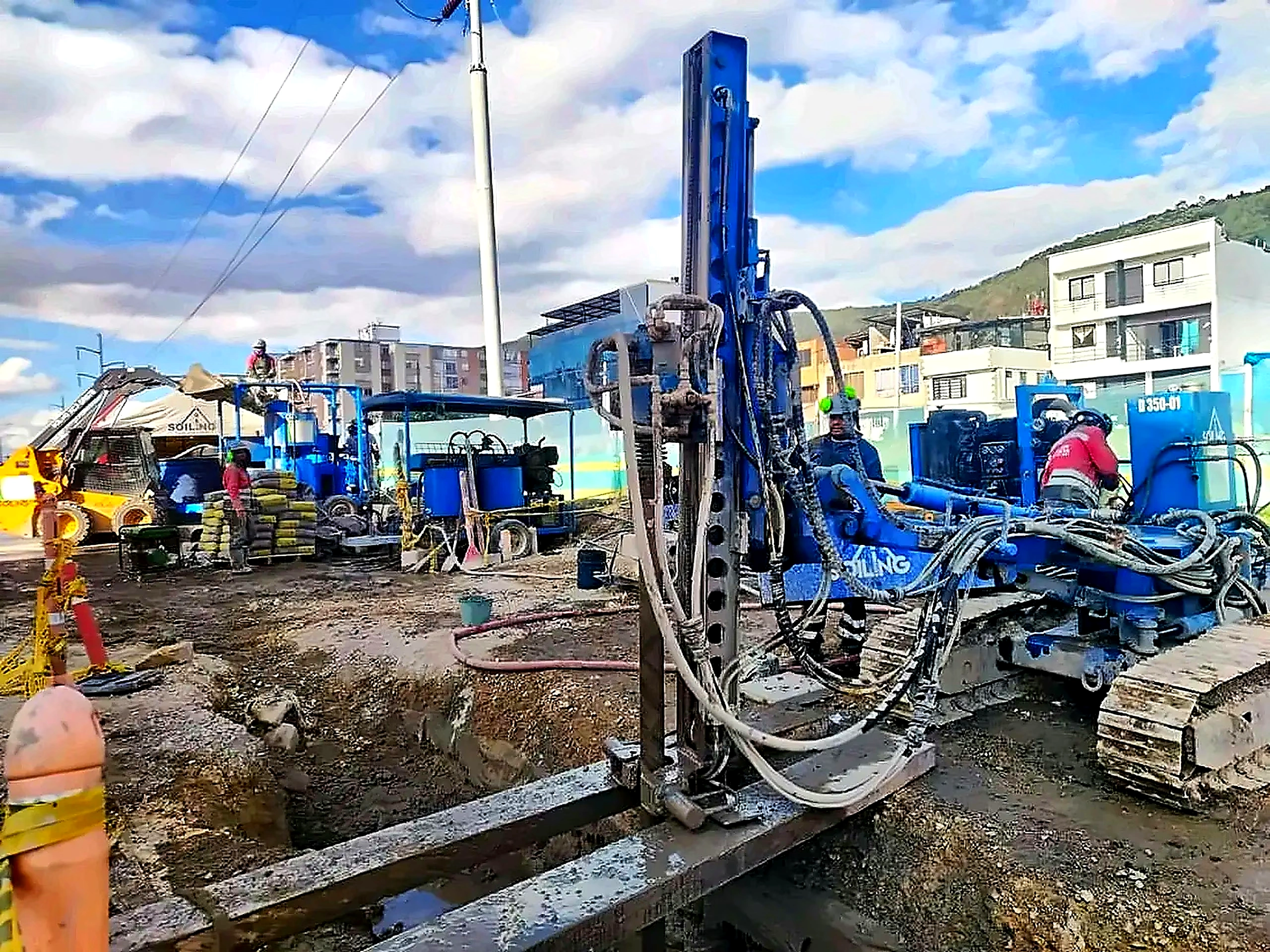 Instalación en obra abierta